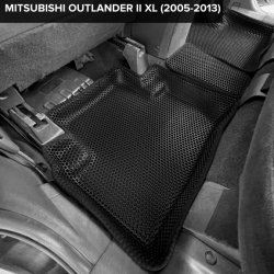 3D коврики EVA с бортами Mitsubishi Outlander II XL (2005-2013)