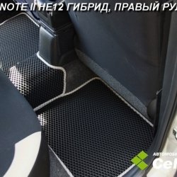 2D коврики EVA Nissan Note II, правый руль (2012-2020)