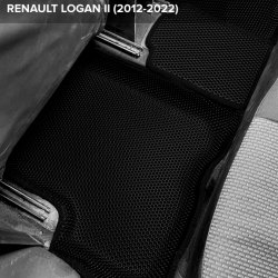 3D коврики EVA с бортами Renault Logan II (2012-2022)