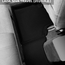 3D коврики EVA с бортами Lada Niva Travel (2020-н.в.)