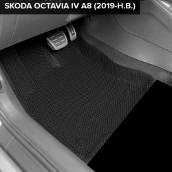 3D коврики EVA с бортами Skoda Octavia IV A8 (2019-н.в.)