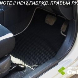 2D коврики EVA Nissan Note II e-power HE12 гибрид, правый руль (2016-2020)