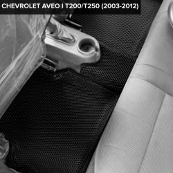 3D коврики EVA с бортами Chevrolet Aveo I T200/T250 хэтчбек, седан (2002-2012)