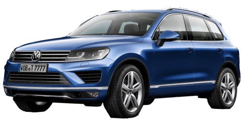 2D коврики EVA в салон и багажник  на Volkswagen Touareg II 2-ух зонный климат контроль (2010-2018)