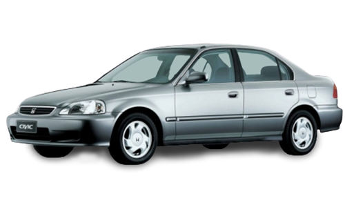 2D коврики EVA в салон  на Honda Civic VI седан, правый руль (1995-2002)