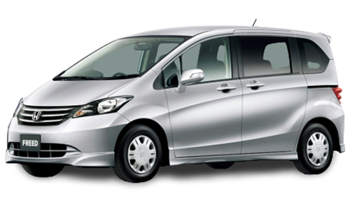 2D коврики EVA в салон и багажник на Honda Freed I Hybrid, правый руль, с отдельными креслами 2-го ряда (2008-2016)