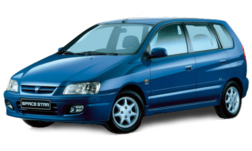 2D коврики EVA в салон  на Mitsubishi Space Star (1998-2005)