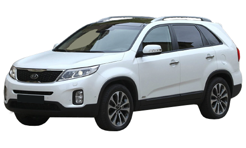 2D коврики EVA в салон и багажник  на Kia Sorento II рестайлинг 7 мест (2012-2021)