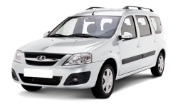 2D коврики EVA в салон и багажник  на Lada Largus I, 7 мест, дорест (2012-2021) 