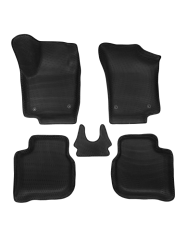 3D коврики EVA с бортами в салон на Volkswagen Polo VI лифтбек (2020-н.в.)