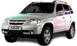 3D коврики EVA с бортами в салон на Chevrolet Niva II (2009-н.в.)