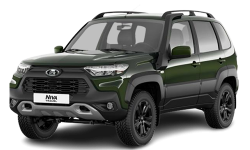 3D коврики EVA с бортами в салон на Lada Niva Travel (2020-н.в.)